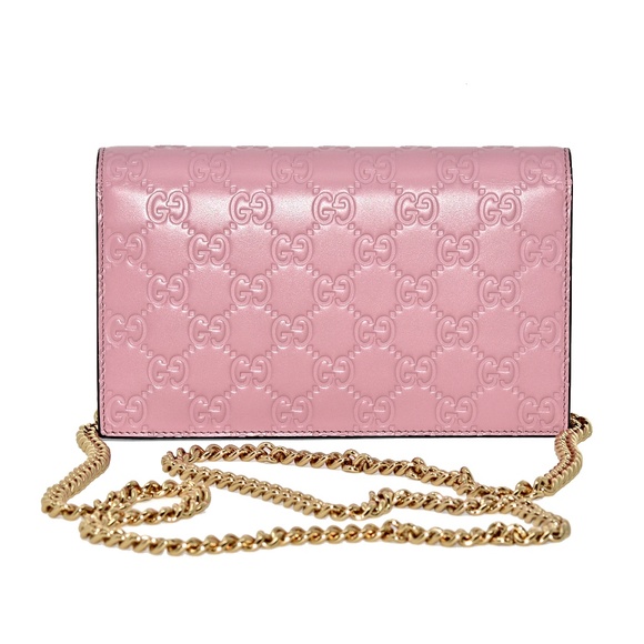 NEW GUCCI ICON GG SIGNATURE CHAIN WALLET - Picture 4 of 8
